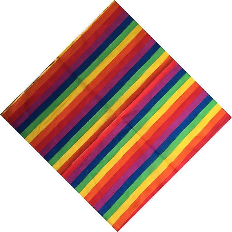 Bandana Kerchief Unisex Hip Hop Rainbow Stripes Hair Band Neck Scarf Sports Wrist Wraps for Head Square Scarves Handkerc  Multi | Fruugo SG