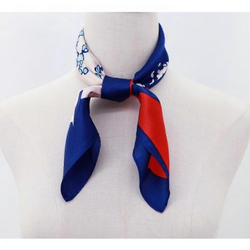 Chiffon Scarf Square Neck Scarf Handkerchief Vintage Ribbon Scarf for Ladies and Girls-03 | Fruugo SG