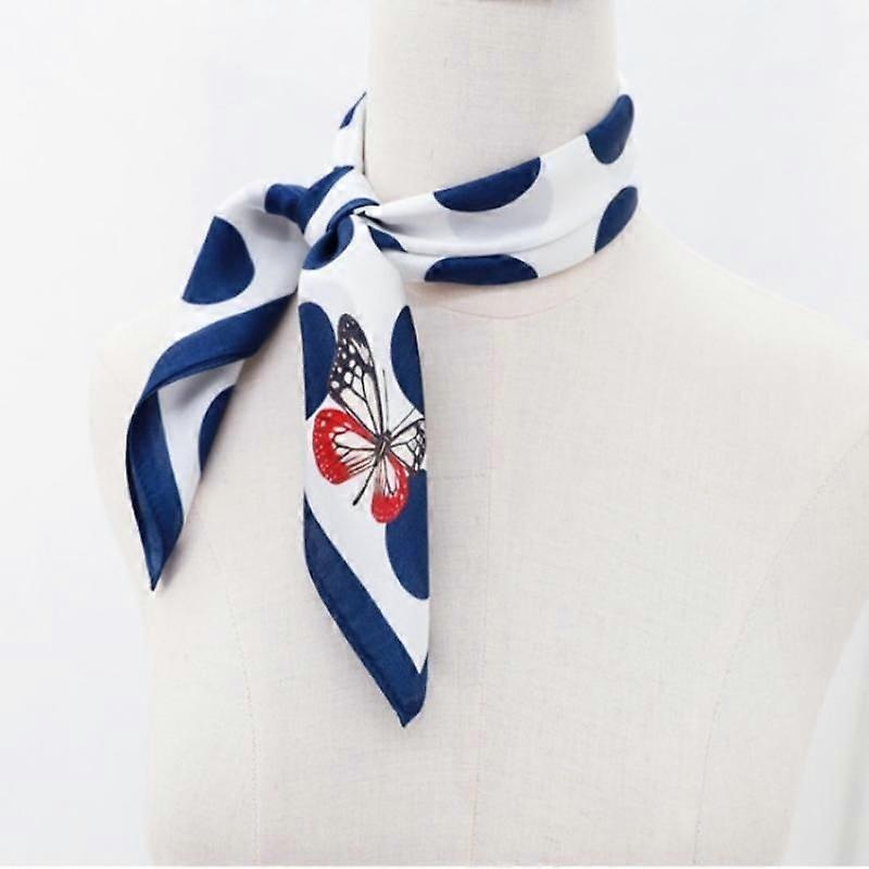 Chiffon Scarf Square Neck Scarf Handkerchief Vintage Ribbon Scarf for Ladies and Girls-04 | Fruugo SG