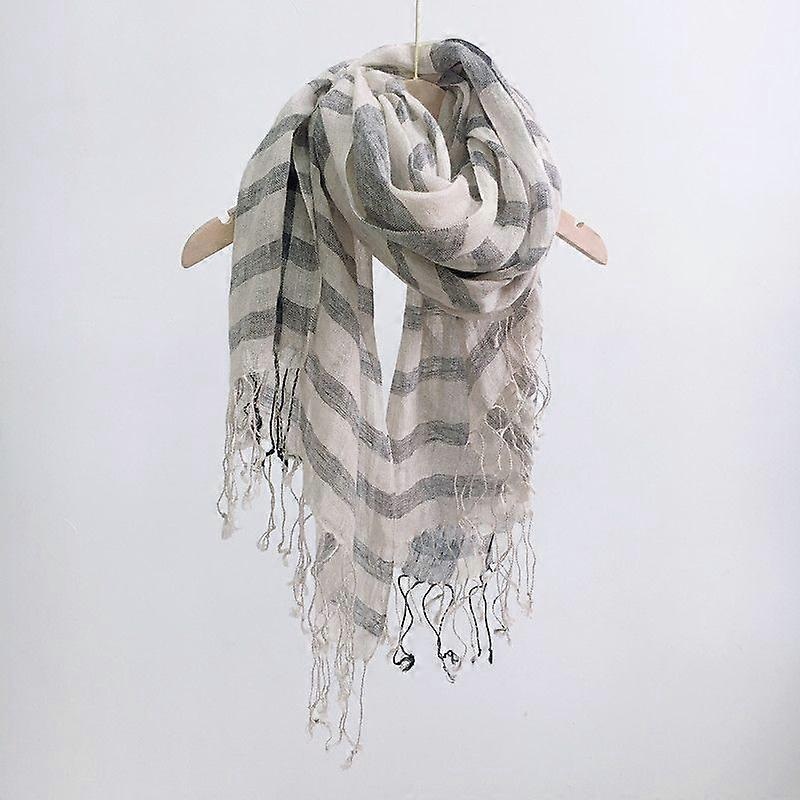 Cotton or linen scarf light shawl unisex, perfect gift for anyone,big square | Fruugo SG