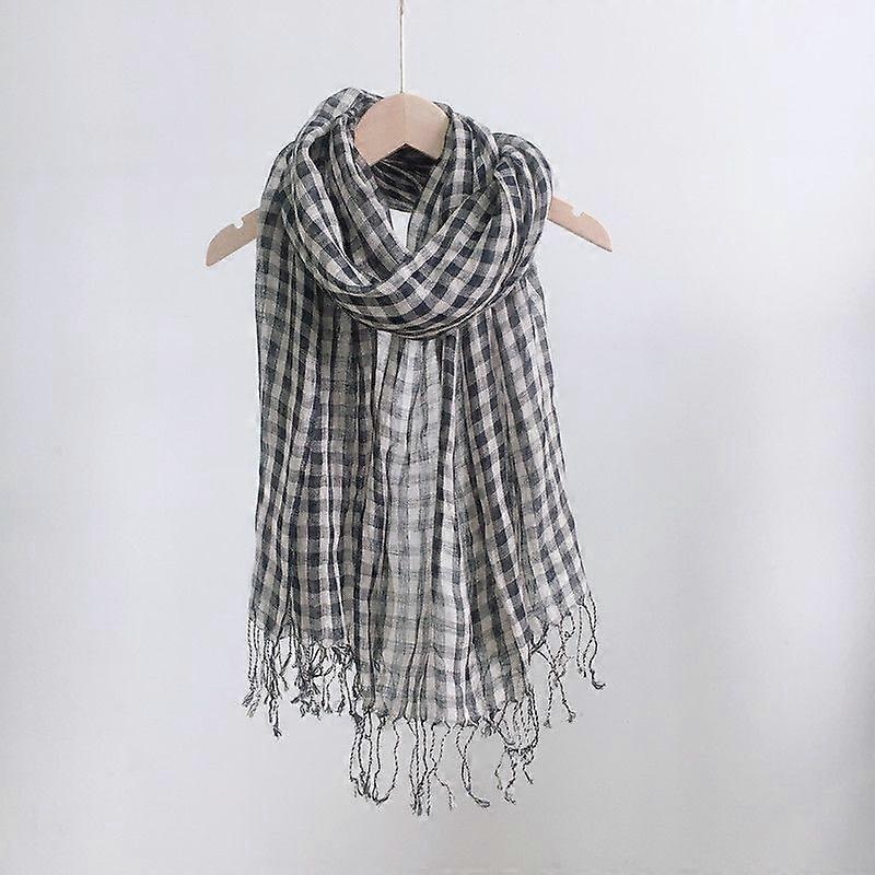 Cotton or linen scarf light shawl unisex, perfect gift for anyone,small square | Fruugo SG