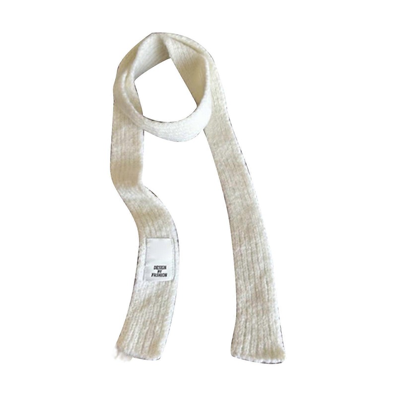 Knit Decorative Scarf for Women Winter Thin Scarf Female Camping Shopping Scarf Teenagers Long Decorative Scarves  White | Fruugo SG
