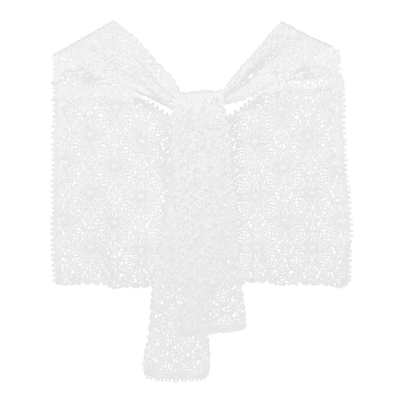 Lace Crochet Shawl Women Sunscreen Accessory Elegant Detachable Collar White 78.00X37.00X0.20CM Versatile Use 1Pcs | Fruugo SG