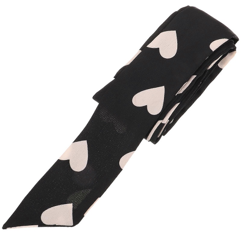 Neck Scarves Women Clothing Accessory Lightweight Black Fabric School Work 1Pack | Fruugo SG