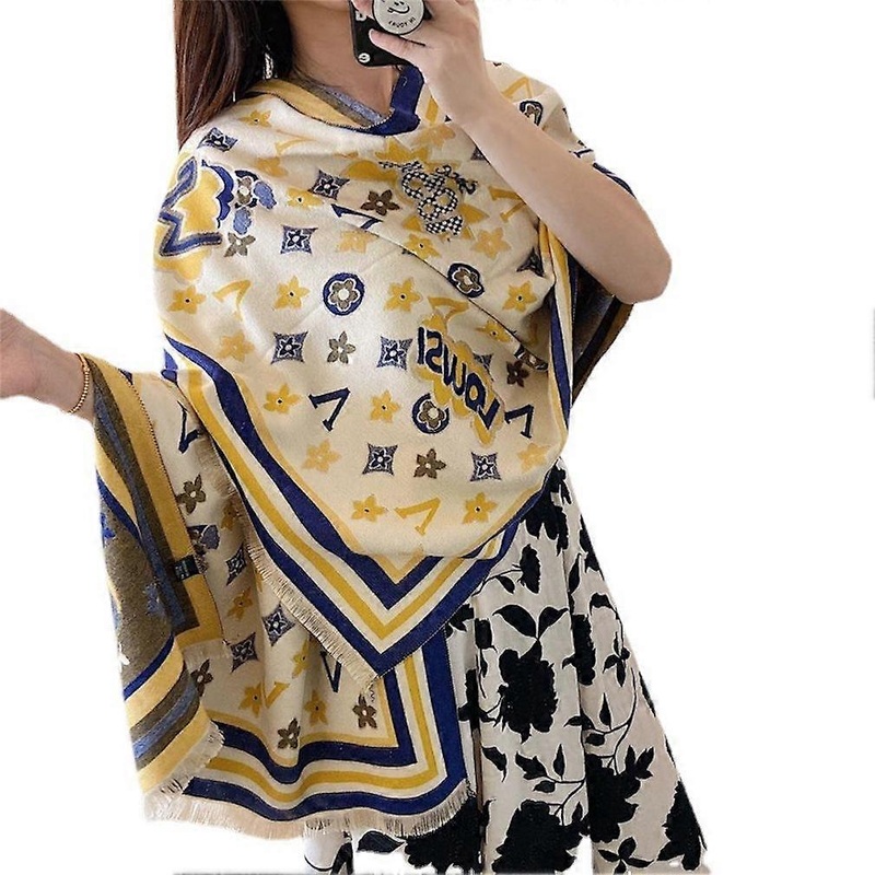 Pashmina Shawl Wrap Fringed Multi Purpose Neck Thicken Scarf for Women | Fruugo SG