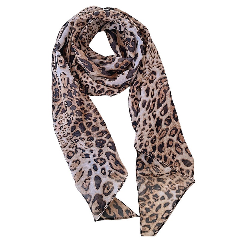 Stylish Silk Scarf with Leopard/Snakeskin Pattern Neck Scarf Breathable Neck Scarves Shawl for Office Women Daily Use | Fruugo SG