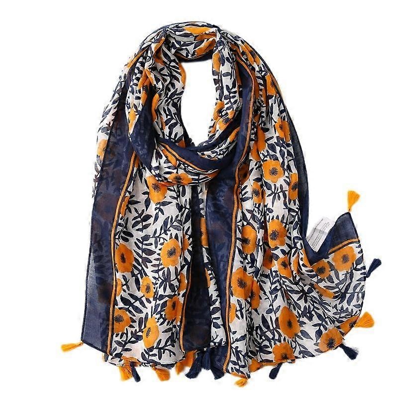Women’s Boho Scarf Lightweight Floral Print Scarf Fall/Winter Fashion Fringe Scarf Shawl,Birthday Gift,Christmas Gift-SL2003-015 | Fruugo SG