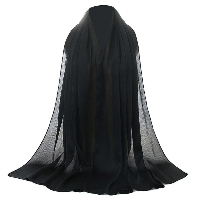 Women’s Head Scarf Soft Breathable and Elastic Hijab Headwrap Shawl Wrap for Praying and Cultural Event Festival Supply  Black | Fruugo SG