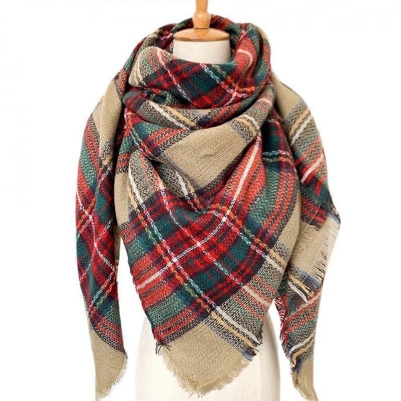 Women Tartan Scarf – Winter Long Scarves Plaid Warm Wraps Wool British Style For Ladies Spinning Tassel Shawl Long Stole,00 | Fruugo SG