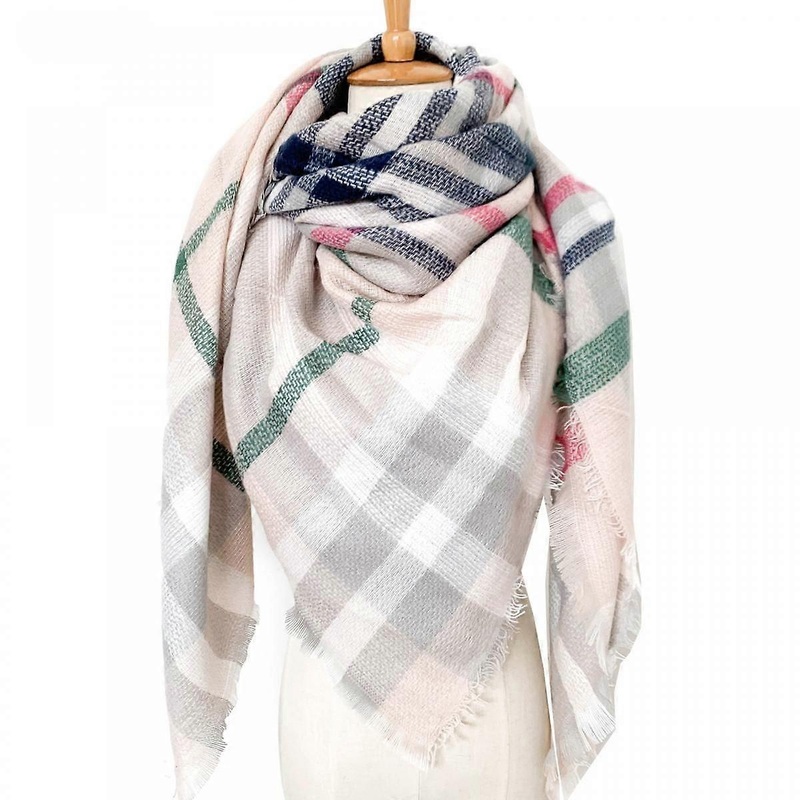 Women Tartan Scarf – Winter Long Scarves Plaid Warm Wraps Wool British Style For Ladies Spinning Tassel Shawl Long Stole,19 | Fruugo SG