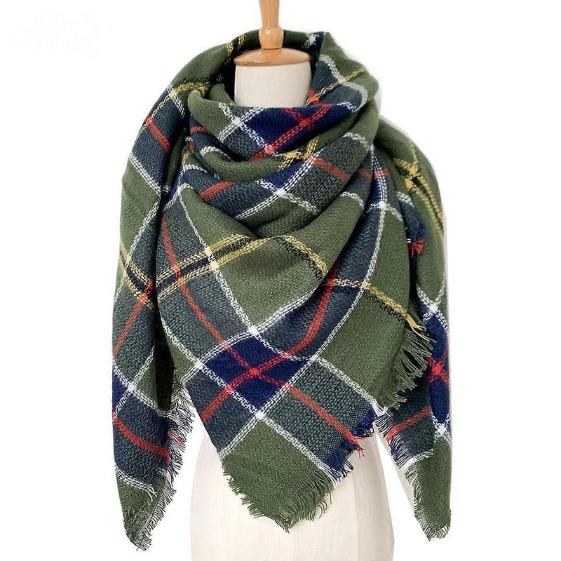 Women Tartan Scarf – Winter Long Scarves Plaid Warm Wraps Wool British Style For Ladies Spinning Tassel Shawl Long Stole,30 | Fruugo SG