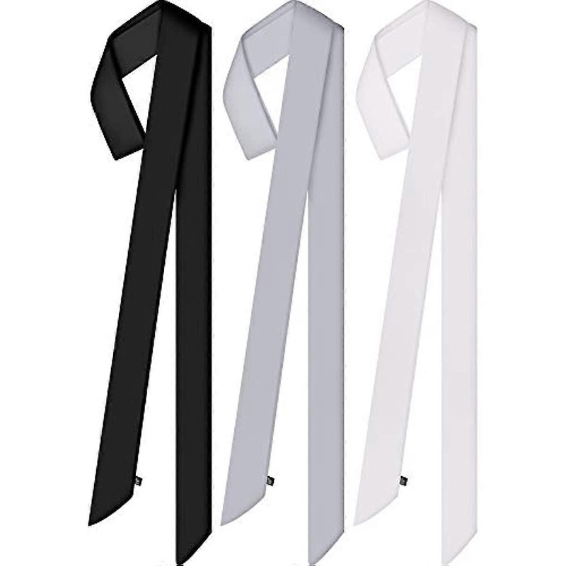 3 Pcs Scarf Skinny for Women Satin Scarf Belts Sash Necktie Neck Scarf Choker Solid Color Narrow Scarf | Fruugo SG