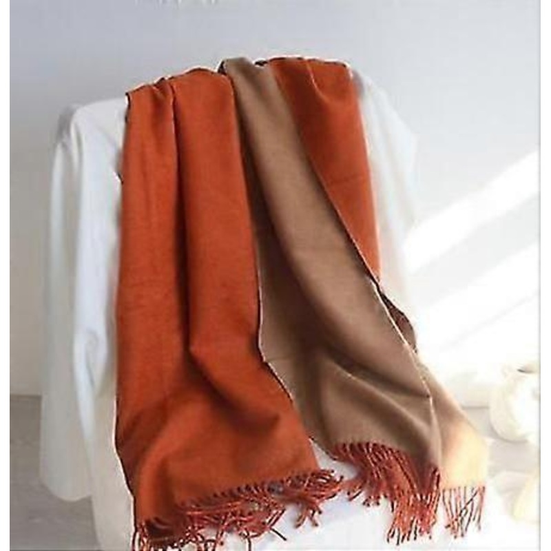 Double-sided solid color dual-purpose bib mid-length thick warm shawl | Fruugo SG
