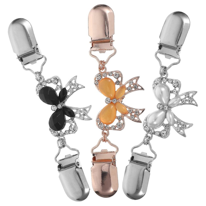 Fashion Sweater Accessories Bowknot Sweater Chain for Casual Wear 12×3.5×0.7cm 3Pcs | Fruugo SG