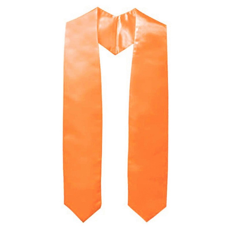 Graduation Stole for Academic Commencements Teens Unisex Plain Choir Stole Lightweight Student College Honor Shawl  Orange | Fruugo SG