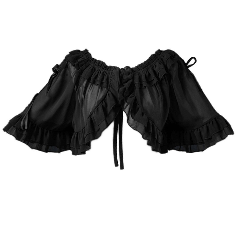 Light weight Lolitas Shawl Fashion Woman Shawl Female Marriage Evening Shawl for Elegant and Mysterious Styles  Black | Fruugo SG