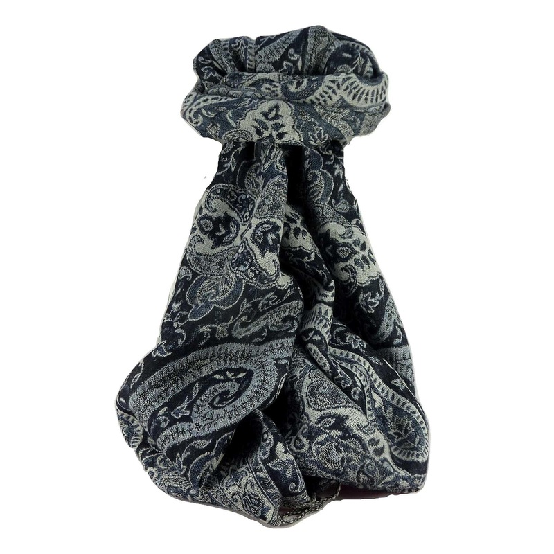 Muffler Scarf 0683 in Fine Pashmina Wool Heritage Range by Pashmina & Silk | Fruugo SG