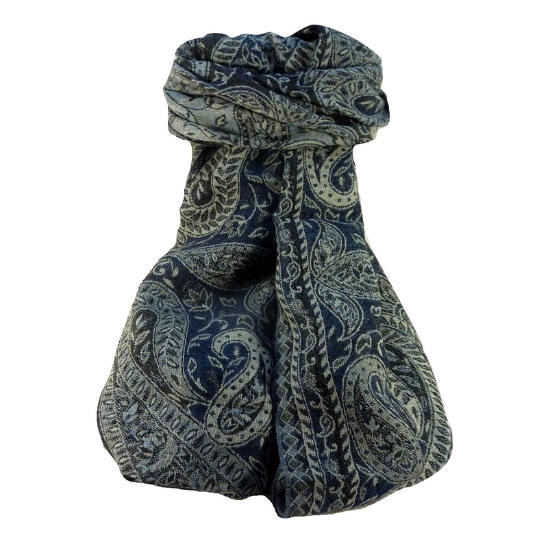 Muffler Scarf 5183 in Fine Pashmina Wool from the Heritage Range by Pashmina & Silk | Fruugo SG