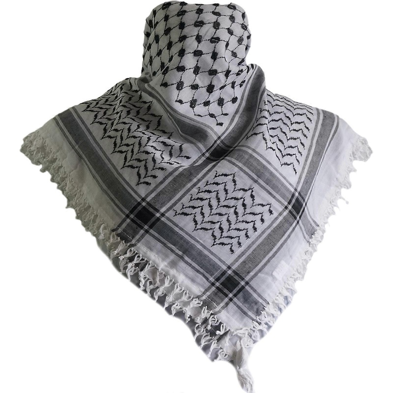 Religious Adult Keffiyeh Headscarf Turban Lattice Pattern Arab Scarf Outdoor Headscarf for Male Cycling Hair Accessory  Black | Fruugo SG