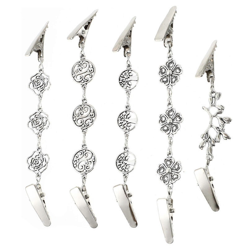 Shawl Clips Casual Outfits Chain Shape Women’s Clothing Accessories Zinc Alloy 5Pcs | Fruugo SG