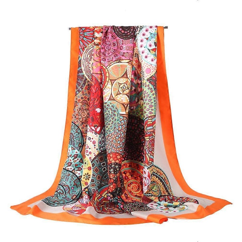 Silky Scarf Polyester Satin Wraps Fashion Scarf for Lady | Fruugo SG