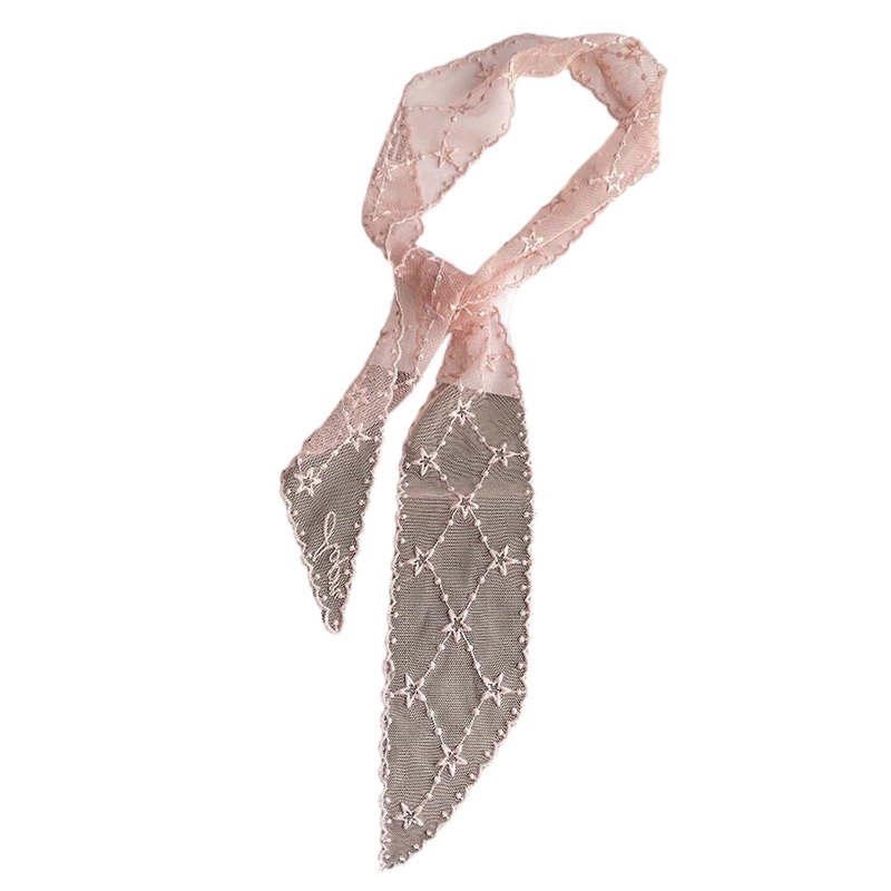 Summer Lace Hairband for Women Long Hairscarf Hair Kerchief Headband Bandanas Female Hairpiece Elegant Neck Scarf  Pink | Fruugo SG