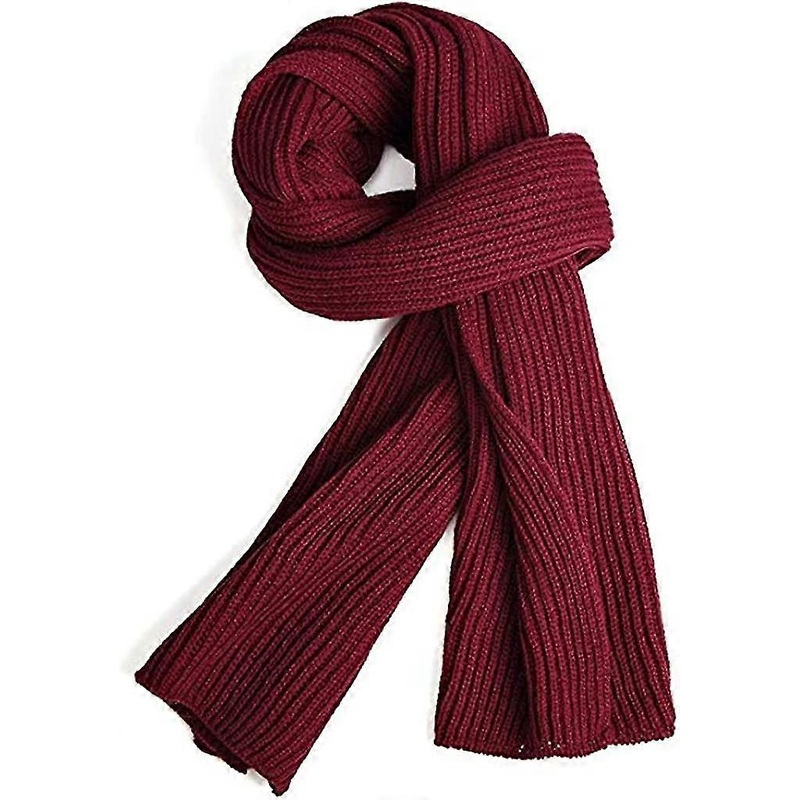 Warm Autumn And Winter Scarf. Unisex Pure Color Winter Neck Warm Knitting Yarn | Fruugo SG