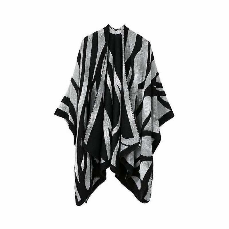 Warm Shawl Scarf Open Front Poncho Winter Cardigant for Lady | Fruugo SG