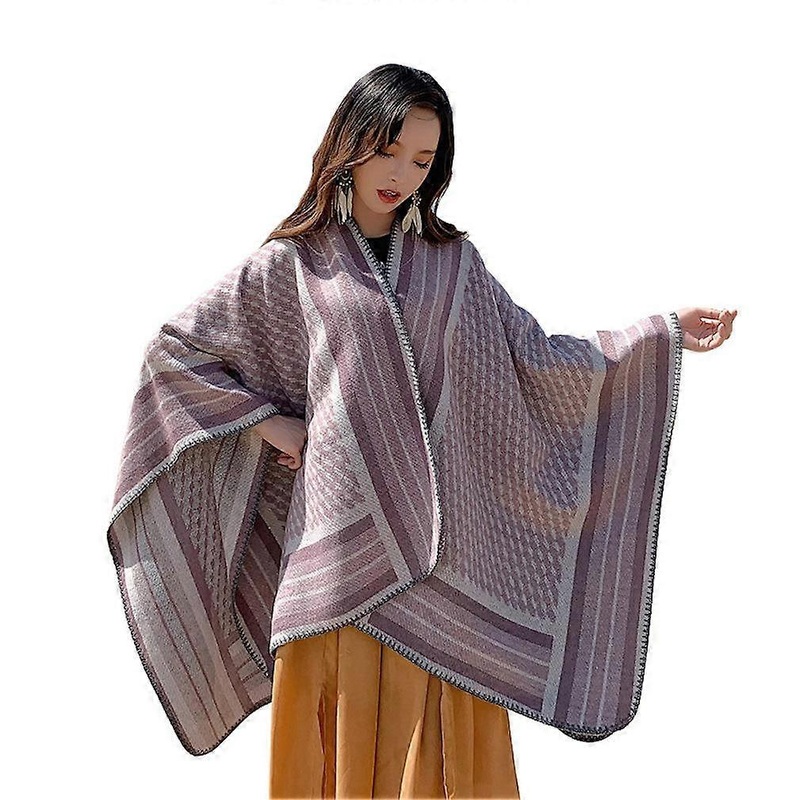 Winter Shawl Wrap Pashmina Poncho Open front Cardigant for Lady | Fruugo SG