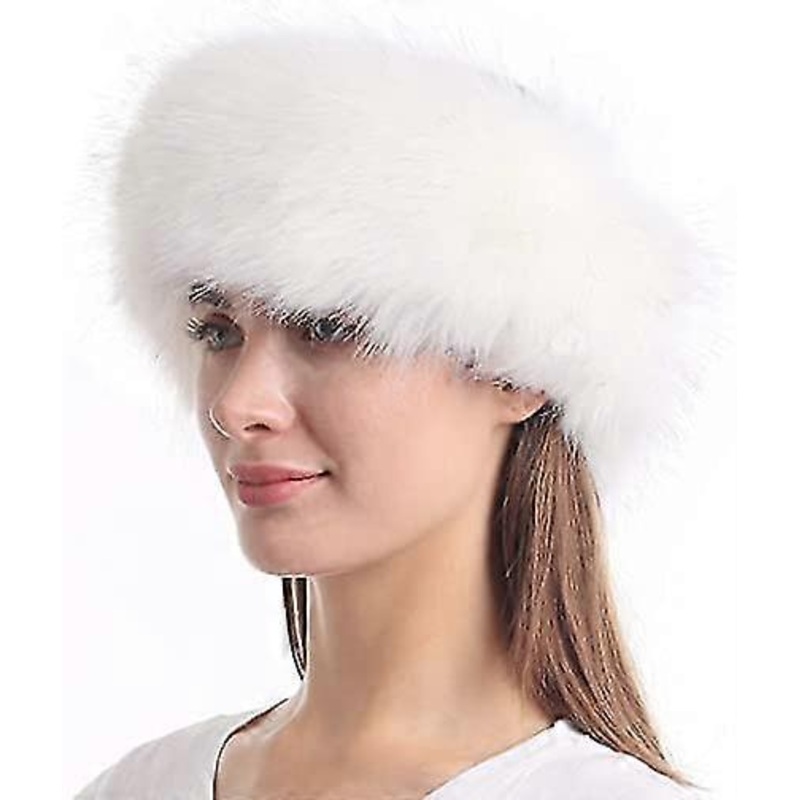 Women’s Artificial Fur Headband Elastic Winter Earmuffs | Fruugo SG