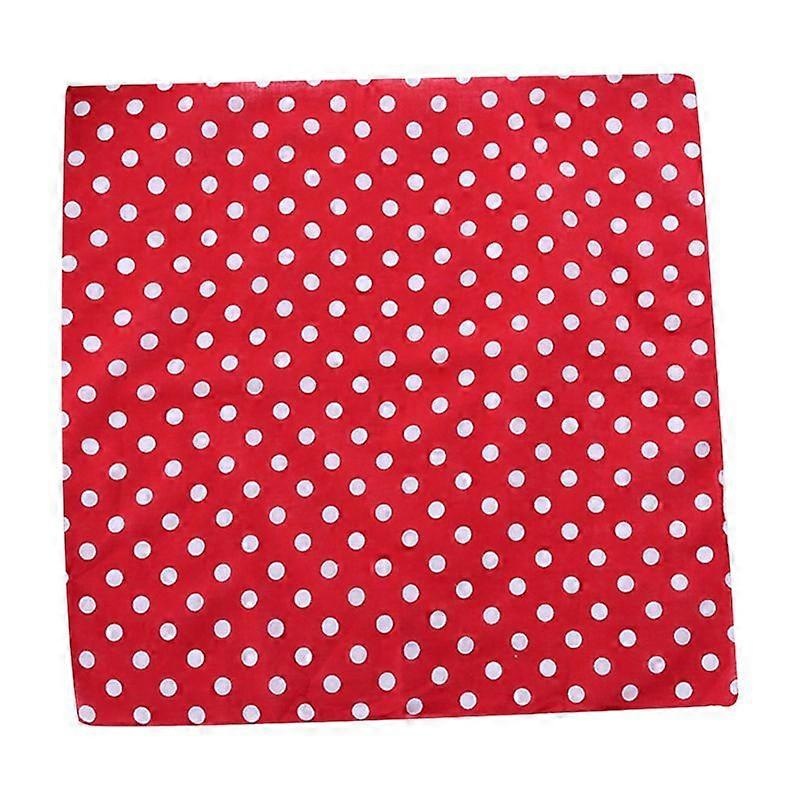 55x55cm Women Unisex Vintage Large Polka Dot Square Scarf Cotton Sport Head Wrap Bandana Multifunction Hip-Hop Dancing Wristband | Fruugo SG