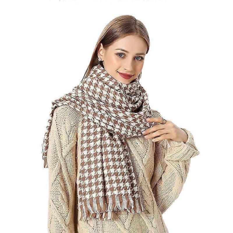 Cashmere Check Women’s Fall Winter Scarf Blanket Wrap Shawl Stole Warm Soft | Fruugo SG