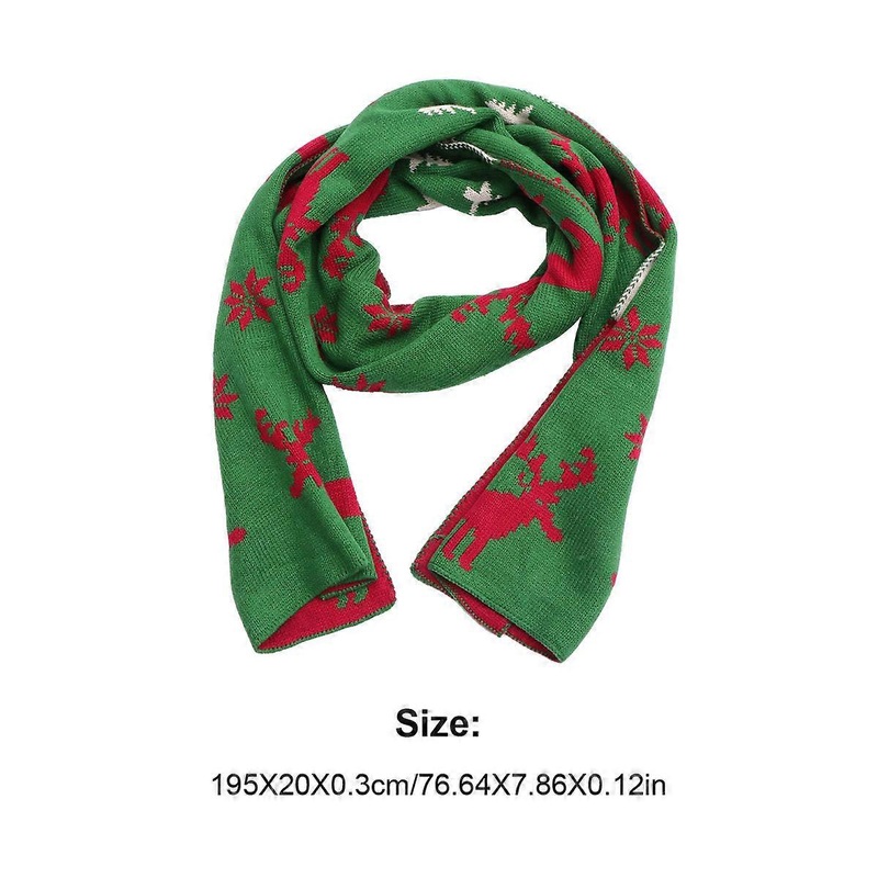 Christmas present Adorable Scarf Women Winter Warm Accessory Green 190X20cm 1Pc | Fruugo SG