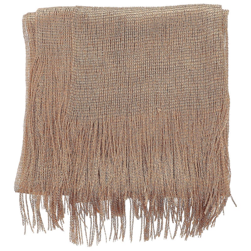 Evening Dress Shawl Wrap Elegant Rectangular Golden Polyester Silk Wrinkle Free Multi Functional 1Set | Fruugo SG