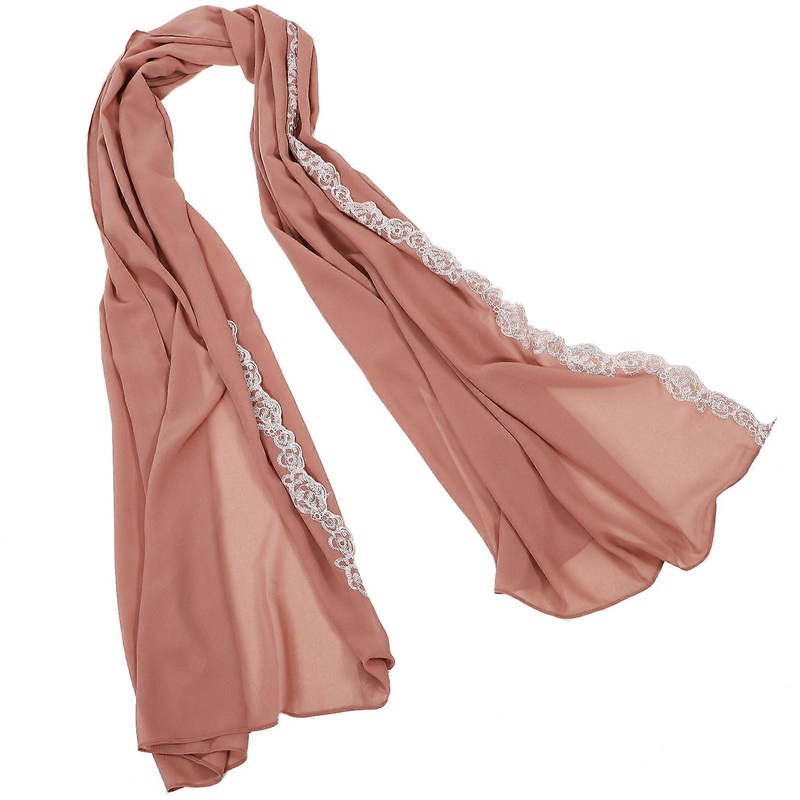 Hijab Scarf For Women Chiffon Decorative Hijab Head Scarf Elegant Style For Formal Events 1Pcs | Fruugo SG