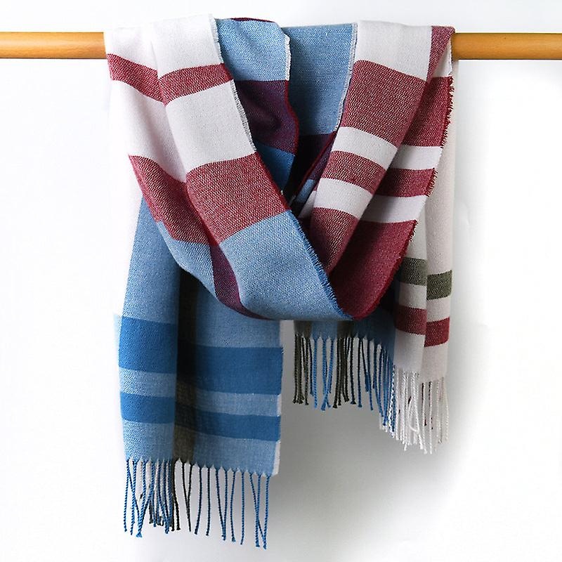 Imitation Cashmere Women’s Fall Winter Scarf Blanket Wrap Shawl Stole Warm Soft Print Tassels | Fruugo SG