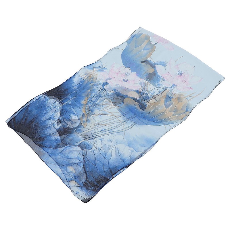 Lightweight Scarves Women Cozy Shawl Headscarf Spring Autumn Rectangular Blue 160X50X0.1CM 1Pack | Fruugo SG