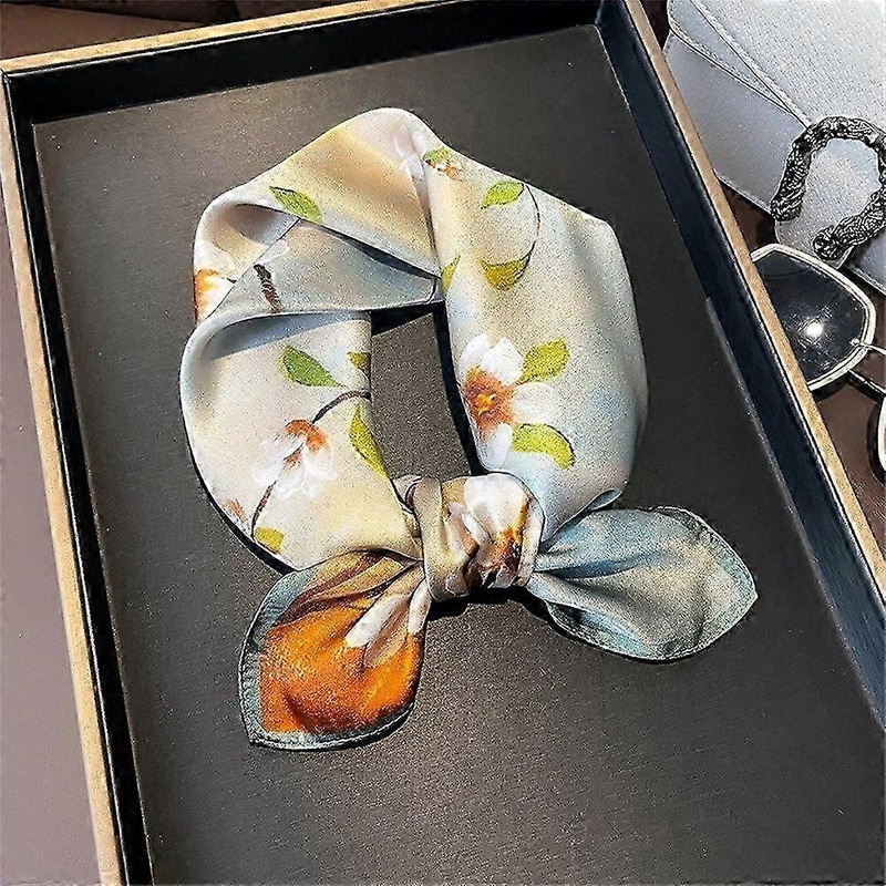 Silk Scarf Square Lightweight Decorative Wrap for Stylish Versatile Elegance 90x70x53cm Fashion Accessory | Fruugo SG