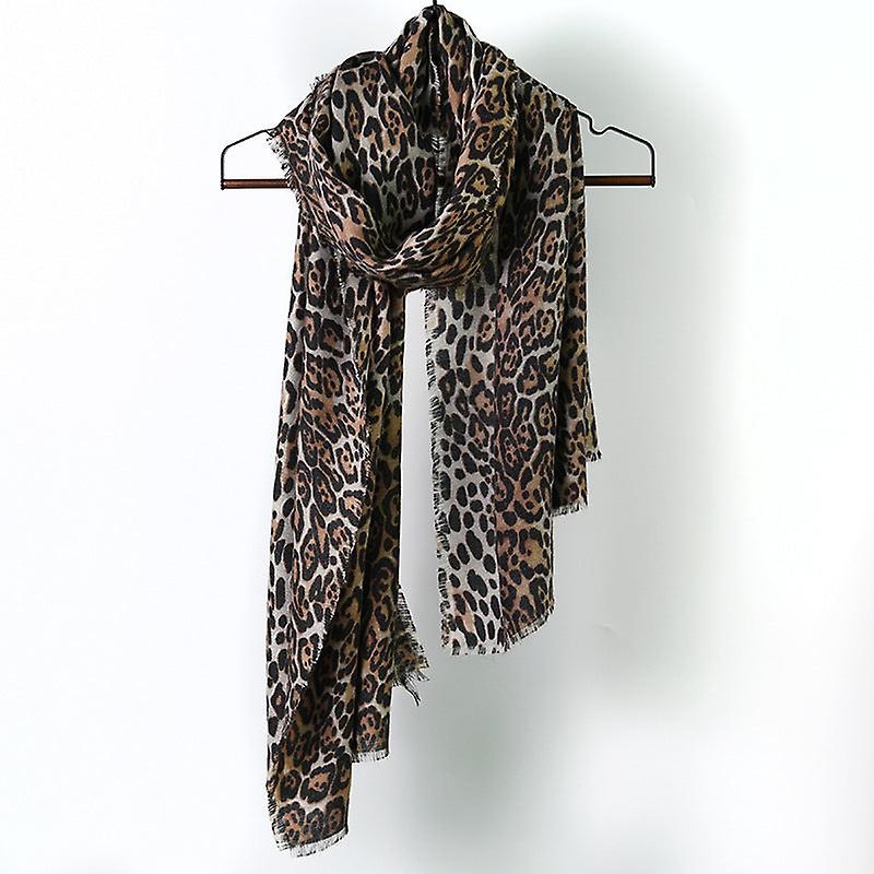 Women’s Fall Winter Scarf Blanket Wrap Shawl Stole Warm Soft Ethnic Style Leopard Tassel | Fruugo SG