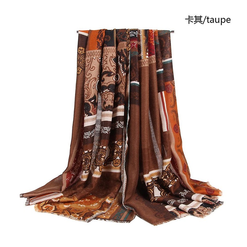 Women Scarf Shawl 2022 Autumn And Winter Printing Stitching Casual Warm | Fruugo SG