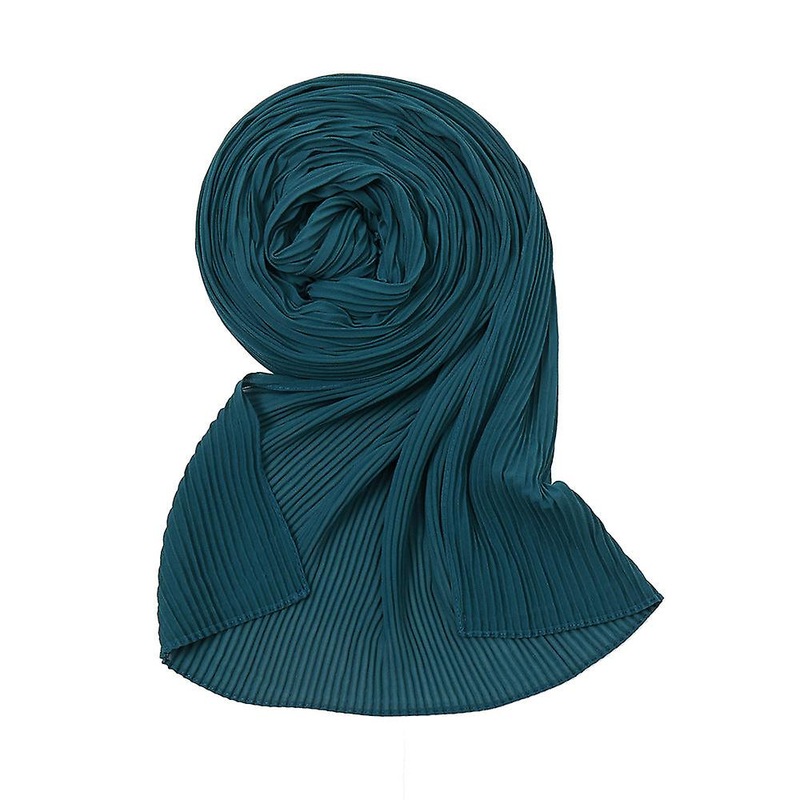 Women Scarf Shawl 2022 Spring And Autumn Chiffon Pleated Monochrome | Fruugo SG