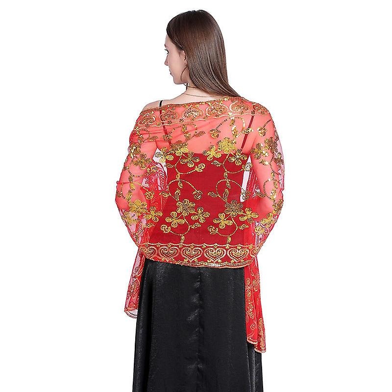 Women Scarf Shawl 2022 Spring And Autumn Sequined Lace Shawl | Fruugo SG