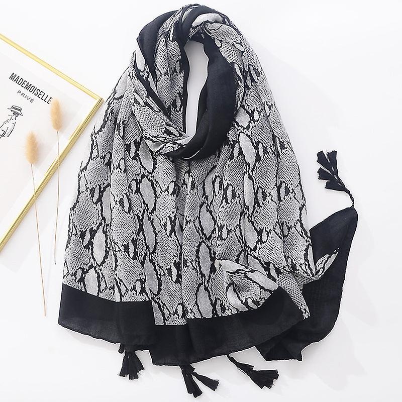 Women Scarf Shawl 2022 Spring Summer Serpentine Tassel Printing Sun Protection | Fruugo SG