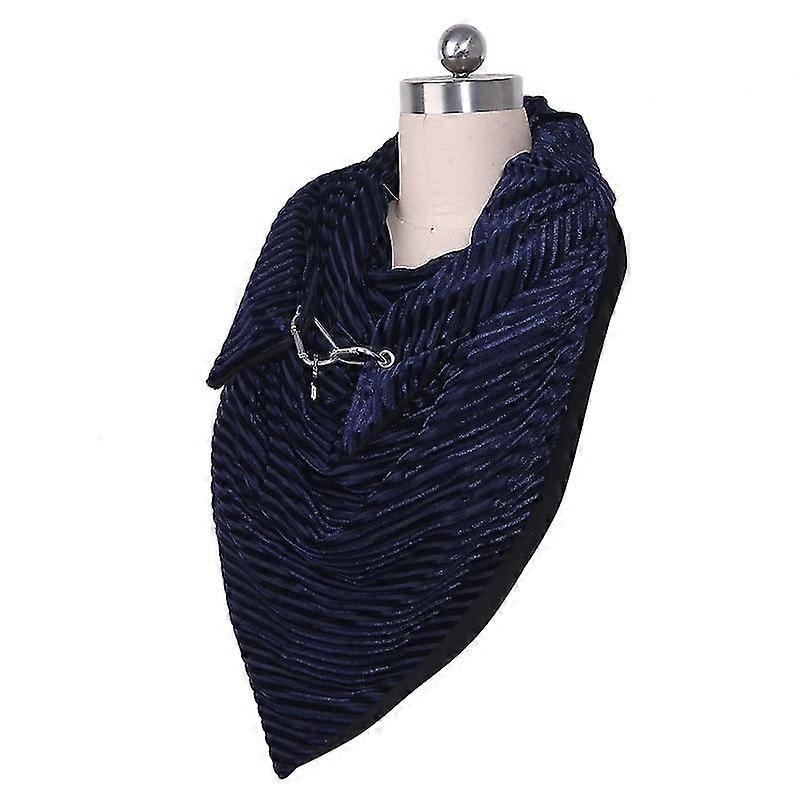 Women Winter Thicken Oversized Large Scarf With Button Hook Star Pendant Solid Color Ribbed Triangle Shawl Wrap Bib Outdoor Neck Warmer | Fruugo SG