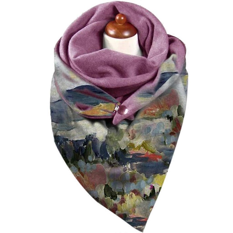 Womens Scarves Blanket Scarf for Mother Winter Travel Chunky Warm Wrap Button Soft Shawl Scarves Cold Weather Supplies  Red | Fruugo SG