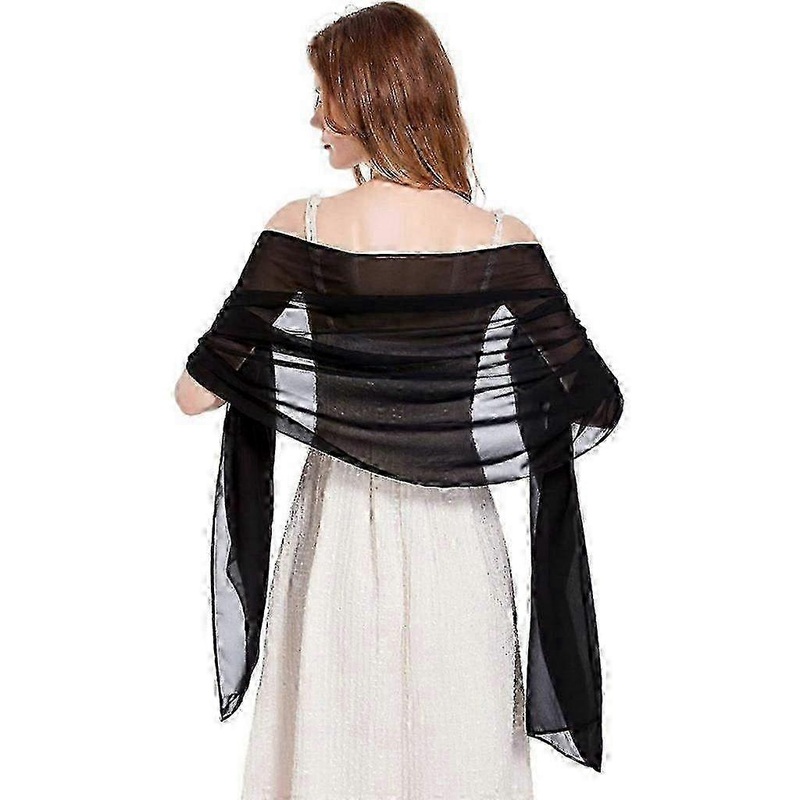 Bridal Wedding Shawl for Women, Soft Flowing Chiffon Evening Dresses Shawl | Fruugo SG
