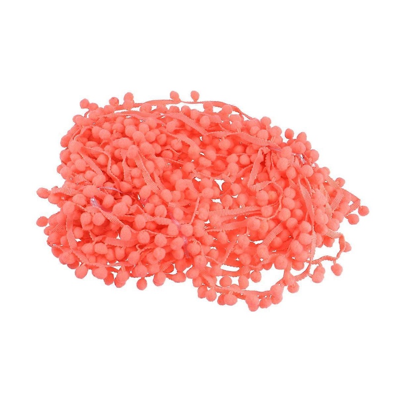 Creative DIY Projects Ball Lace Trim Approximately 9m Long For Children Clothing Scarves Orange 1Pcs | Fruugo SG