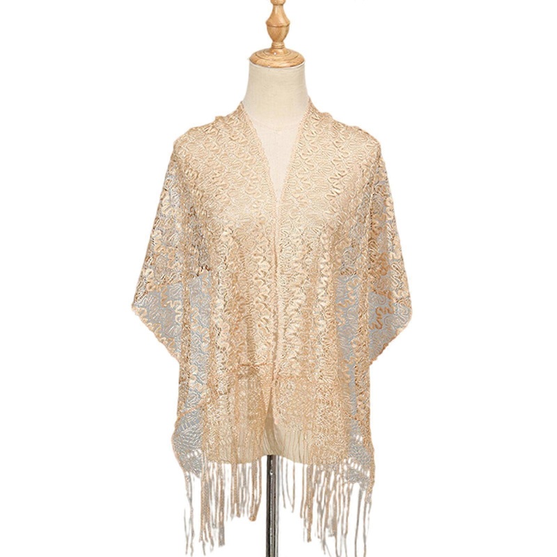 Delicate Lace Shawl Beach Vacation Shawl Versatiles Laces Elegant Women Shawl Suitable for Fashion Women  Camel | Fruugo SG