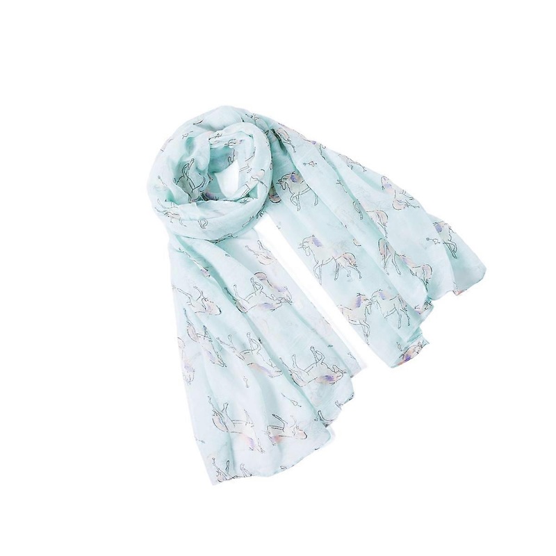 Dress Scarf For Women Unicorn Voile Chiffon Faded Vintage Look 180x90cm Everyday Wear 1Pcs | Fruugo SG