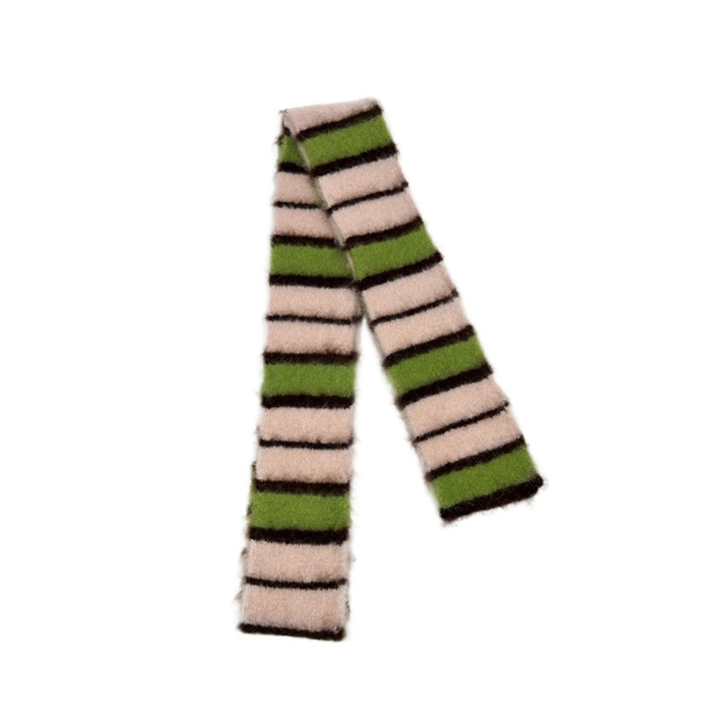 Furry Choker Scarf for Women Handbag Scarfs Neck Scarves Y2K Girls Gifts Belt Necktie Neck Scarf Handbag Choker  Pink and green strip | Fruugo SG